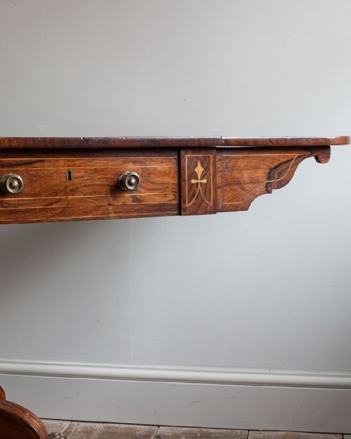 REGENCY ROSEWOOD SOFA TABLE - ADDITIONAL PHOTO 5