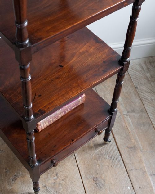 GOOD QUALITY REGENCY MAHOGANY WHATNOT - ADDITIONAL PHOTO 2
