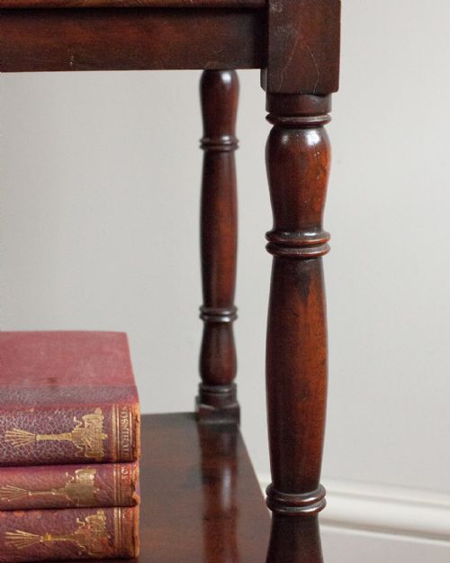 GOOD QUALITY REGENCY MAHOGANY WHATNOT - ADDITIONAL PHOTO 3