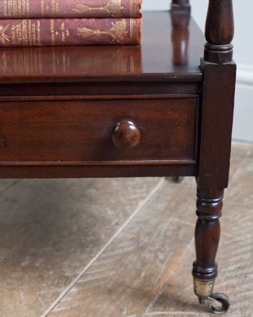 GOOD QUALITY REGENCY MAHOGANY WHATNOT - ADDITIONAL PHOTO 4