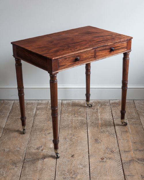 REGENCY MAHOGANY CHAMBER WRITING TABLE - ADDITIONAL PHOTO 3