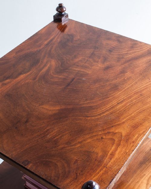 DELIGHTFUL REGENCY MAHOGANY WHATNOT - ADDITIONAL PHOTO 5