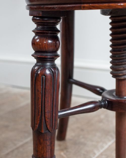 REGENCY MAHOGANY MUSIC CHAIR - ADDITIONAL PHOTO 3