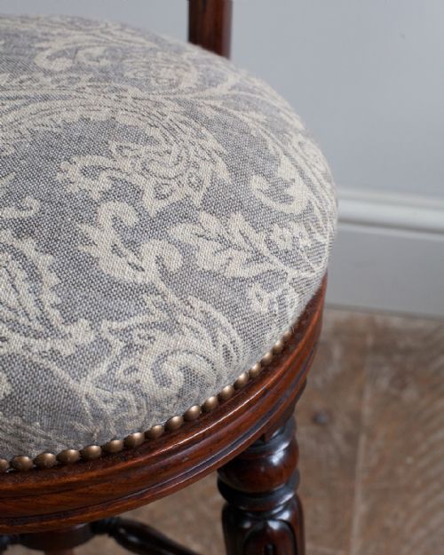 REGENCY MAHOGANY MUSIC CHAIR - ADDITIONAL PHOTO 4