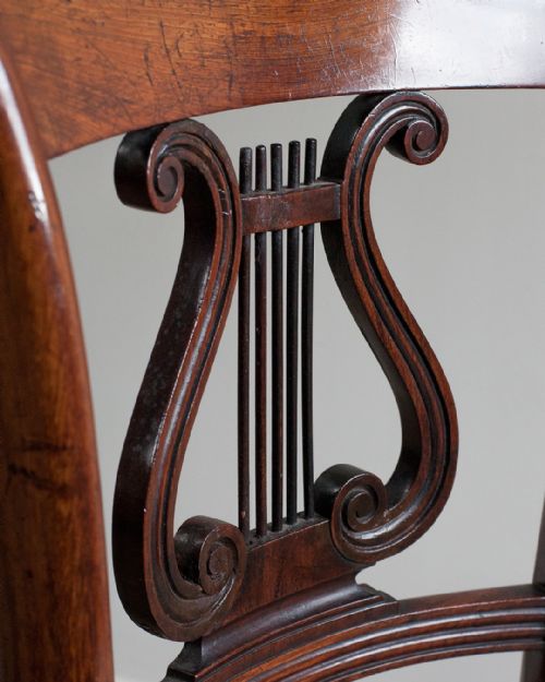 REGENCY MAHOGANY MUSIC CHAIR - ADDITIONAL PHOTO 5