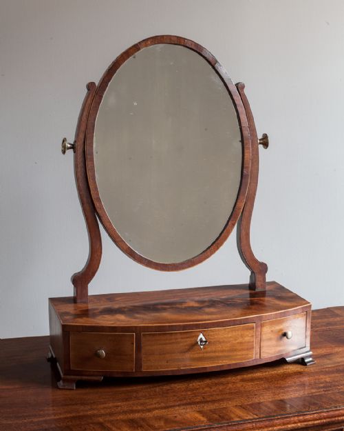 george iii mahogany toilet mirror - CATEGORY: ANTIQUE MIRRORS - DATED 18TH CENTURY