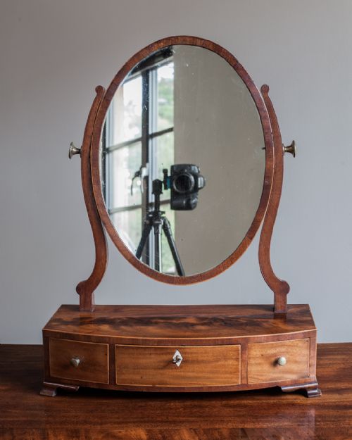 GEORGE III MAHOGANY TOILET MIRROR - ADDITIONAL PHOTO 1