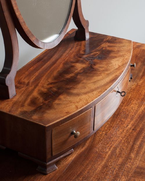 GEORGE III MAHOGANY TOILET MIRROR - ADDITIONAL PHOTO 3