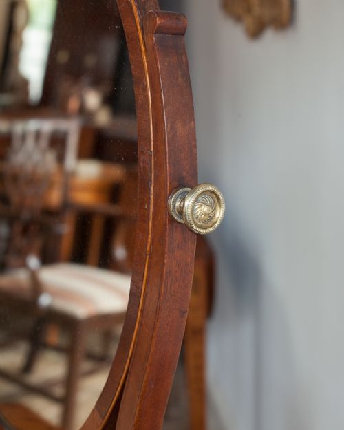 GEORGE III MAHOGANY TOILET MIRROR - ADDITIONAL PHOTO 4