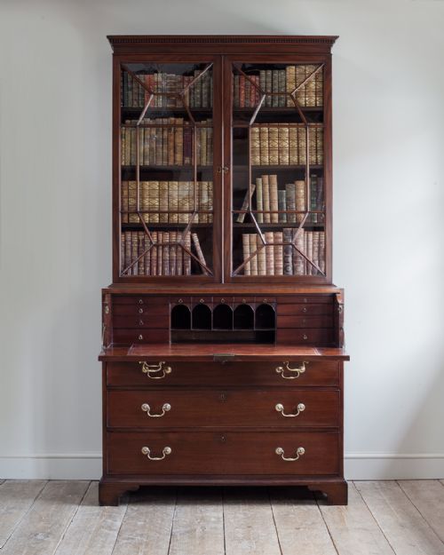 gillows secretaire bookcase - CATEGORY: ANTIQUE BOOKCASES - DATED 18TH CENTURY