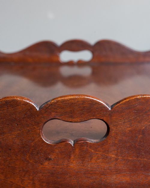 GEORGIAN MAHOGANY TRAY TOP COMMODE - ADDITIONAL PHOTO 5