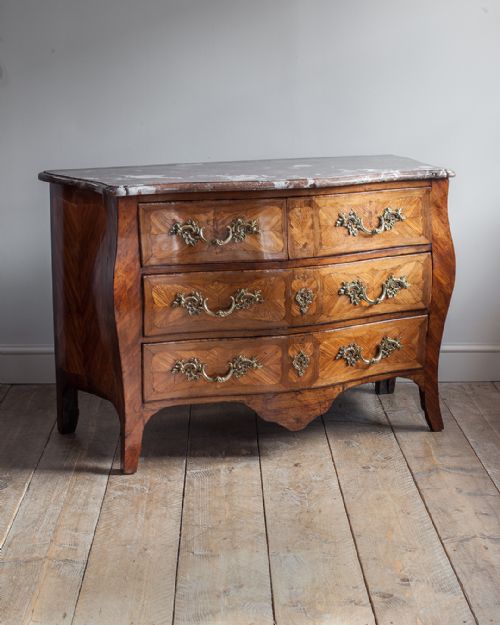 18TH CENTURY FRENCH KINGWOOD BOMB COMMODE - ADDITIONAL PHOTO 1