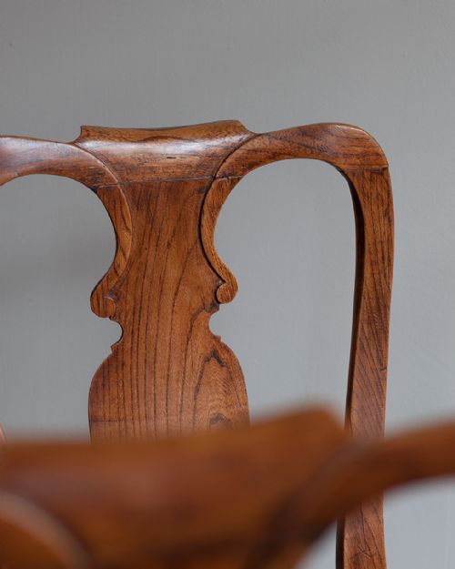 PAIR OF GEORGE I ELM SIDE CHAIRS - ADDITIONAL PHOTO 7