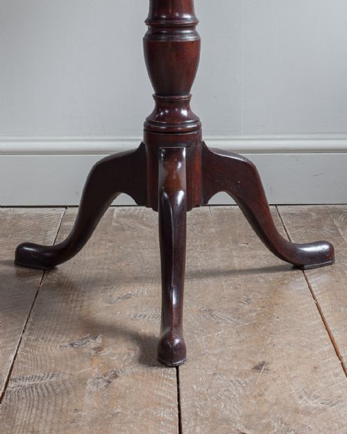 GOOD QUALITY GEORGE III MAHOGANY TRIPOD TABLE - ADDITIONAL PHOTO 5