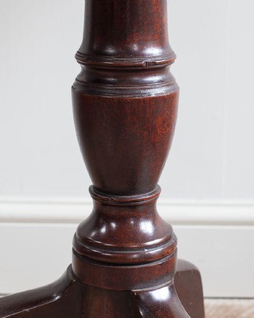 GOOD QUALITY GEORGE III MAHOGANY TRIPOD TABLE - ADDITIONAL PHOTO 7