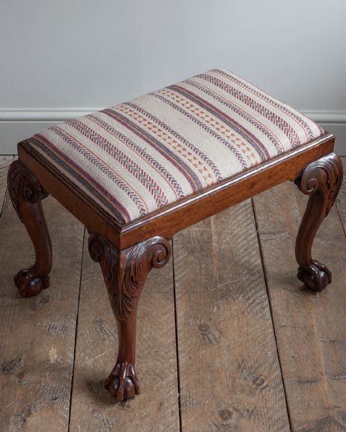 GEORGE II WALNUT STOOL - ADDITIONAL PHOTO 1