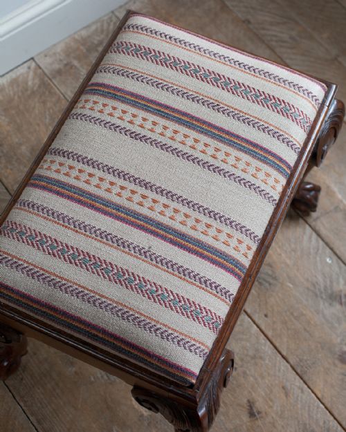 GEORGE II WALNUT STOOL - ADDITIONAL PHOTO 3