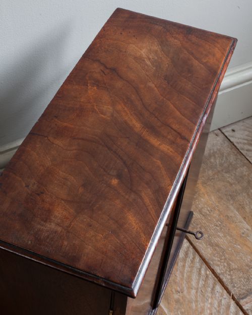 SMALL GEORGE III MAHOGANY WALL CUPBOARD - ADDITIONAL PHOTO 5