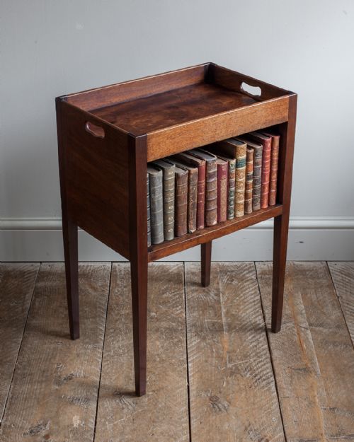 GEORGE III MAHOGANY BEDSIDE TABLE - ADDITIONAL PHOTO 2