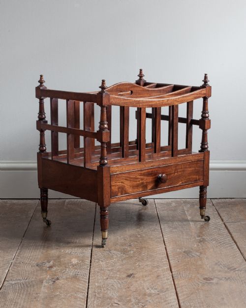 regency mahogany canterbury - CATEGORY: ANTIQUE FURNITURE - DATED 19TH CENTURY