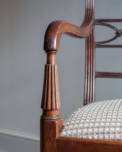 REGENCY MAHOGANY DESK CHAIR - ADDITIONAL PHOTO 3