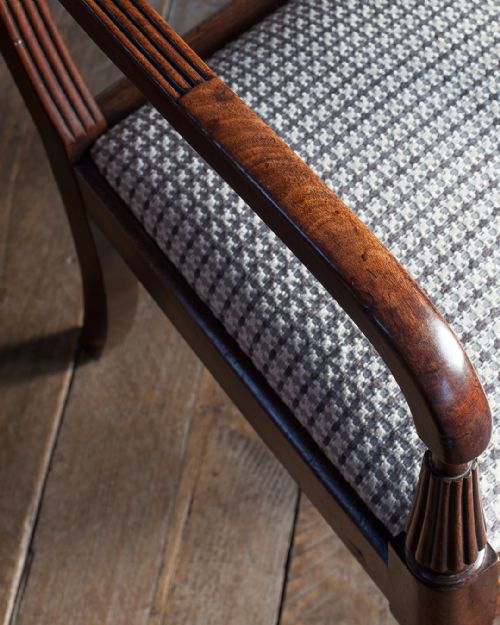 REGENCY MAHOGANY DESK CHAIR - ADDITIONAL PHOTO 4