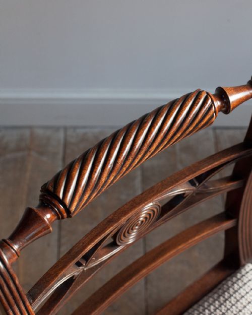 REGENCY MAHOGANY DESK CHAIR - ADDITIONAL PHOTO 7