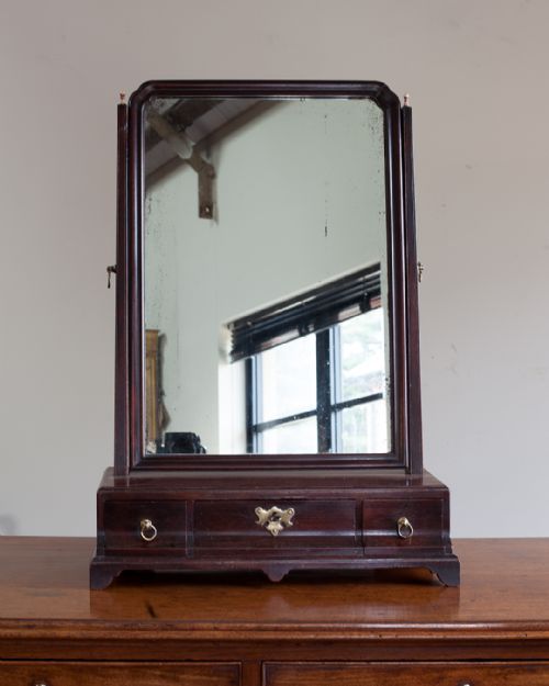 GEORGIAN MAHOGANY TOILET MIRROR - ADDITIONAL PHOTO 3