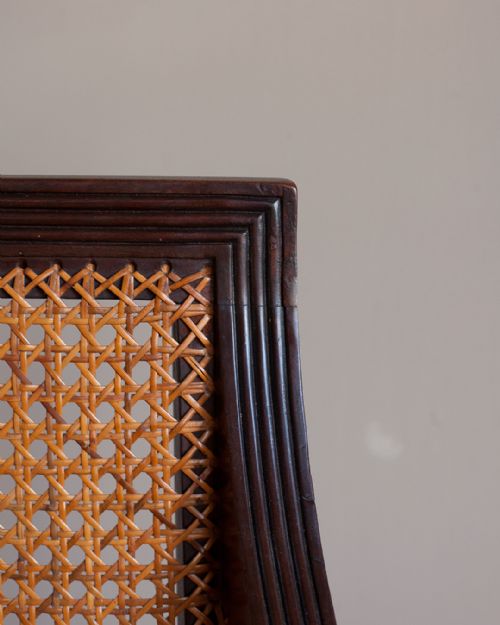 REGENCY MAHOGANY BERGRE ARMCHAIR - ADDITIONAL PHOTO 3