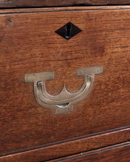 19TH CENTURY TEAK CAMPAIGN CHEST - ADDITIONAL PHOTO 5