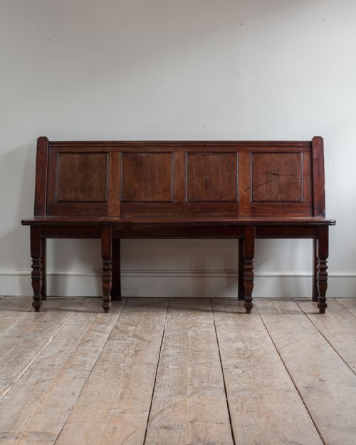18TH CENTURY MAHOGANY HALL BENCH - ADDITIONAL PHOTO 1