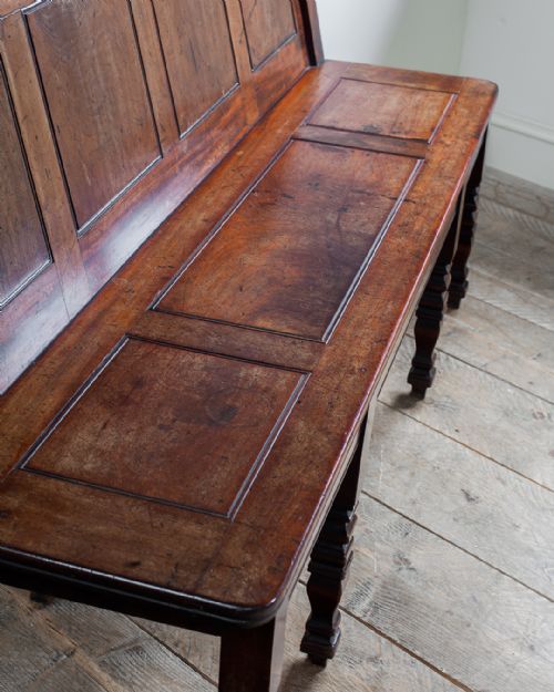 18TH CENTURY MAHOGANY HALL BENCH - ADDITIONAL PHOTO 4