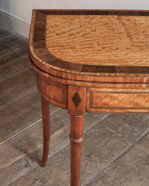 REGENCY SATINWOOD CARD TABLE - ADDITIONAL PHOTO 1