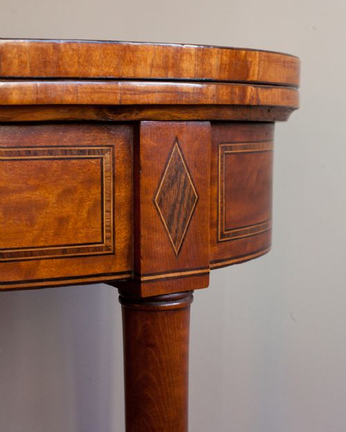 REGENCY SATINWOOD CARD TABLE - ADDITIONAL PHOTO 3