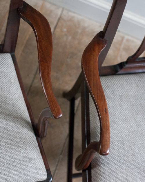 PAIR OF GEORGE III MAHOGANY CARVER CHAIRS - ADDITIONAL PHOTO 5