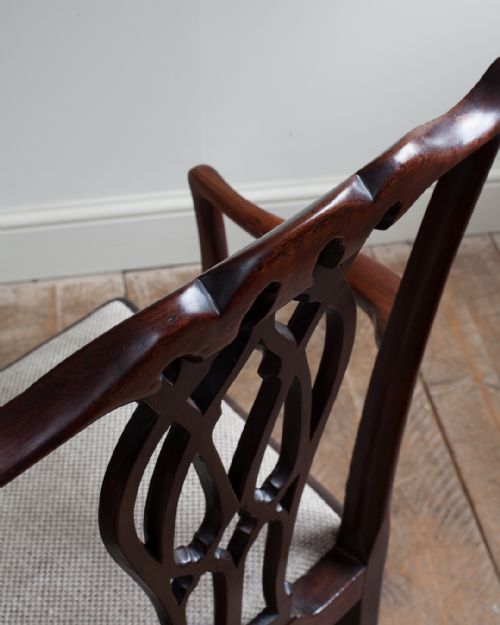 PAIR OF GEORGE III MAHOGANY CARVER CHAIRS - ADDITIONAL PHOTO 6
