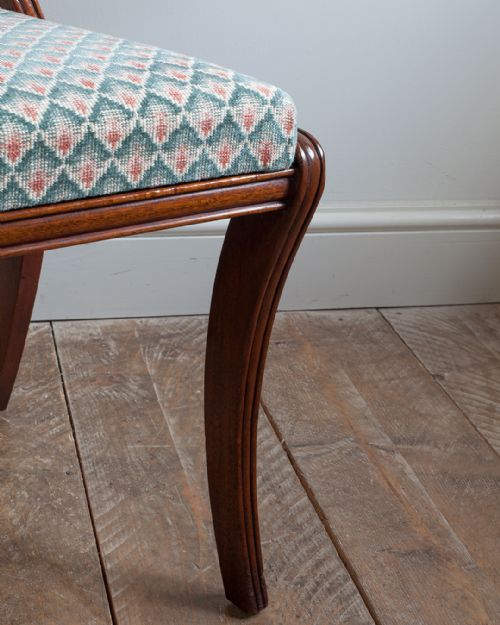 SET OF 10 FINE QUALITY REGENCY MAHOGANY DINING CHAIRS - ADDITIONAL PHOTO 8