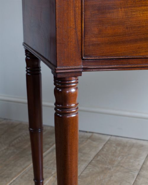 REGENCY MAHOGANY 'D' SHAPED CARD TABLE - ADDITIONAL PHOTO 5