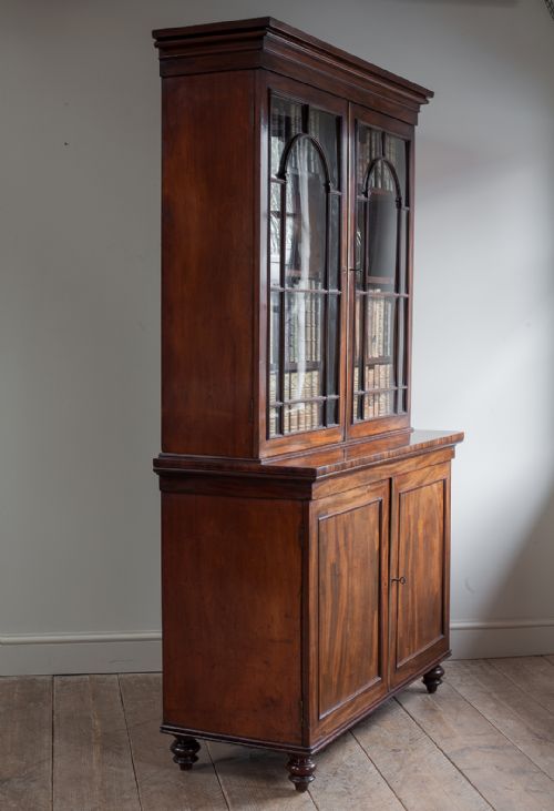 WILLIAM IV MAHOGANY BOOKCASE CABINET - ADDITIONAL PHOTO 5