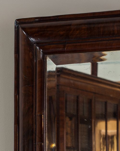 WILLIAM MARY WALNUT CUSHION MIRROR - ADDITIONAL PHOTO 2