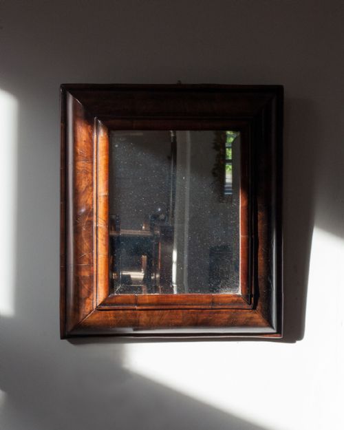 WILLIAM MARY WALNUT CUSHION MIRROR - ADDITIONAL PHOTO 3