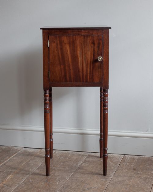 REGENCY MAHOGANY BEDSIDE CUPBOARD - ADDITIONAL PHOTO 1
