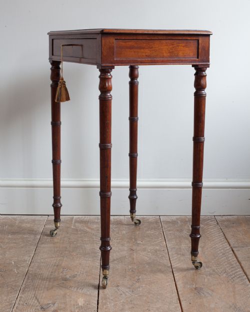REGENCY MAHOGANY WORK TABLE - ADDITIONAL PHOTO 5