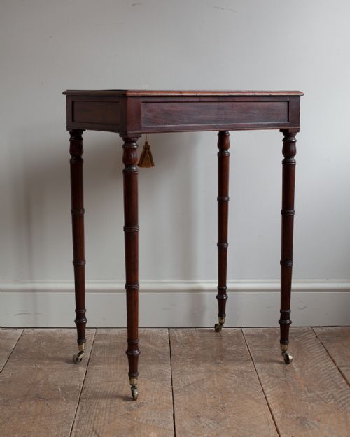 REGENCY MAHOGANY WORK TABLE - ADDITIONAL PHOTO 6