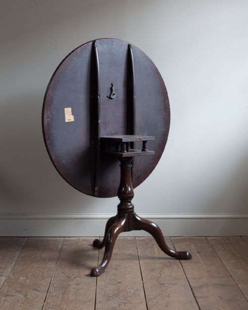 GEORGE III MAHOGANY BIRDCAGE TRIPOD TABLE - ADDITIONAL PHOTO 3