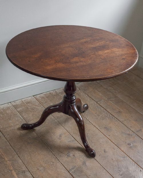 GEORGE III MAHOGANY BIRDCAGE TRIPOD TABLE - ADDITIONAL PHOTO 4