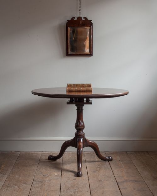 GEORGE III MAHOGANY BIRDCAGE TRIPOD TABLE - ADDITIONAL PHOTO 6
