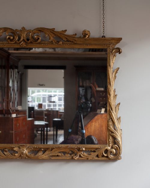 19TH CENTURY GILT OVERMANTLE MIRROR - ADDITIONAL PHOTO 1