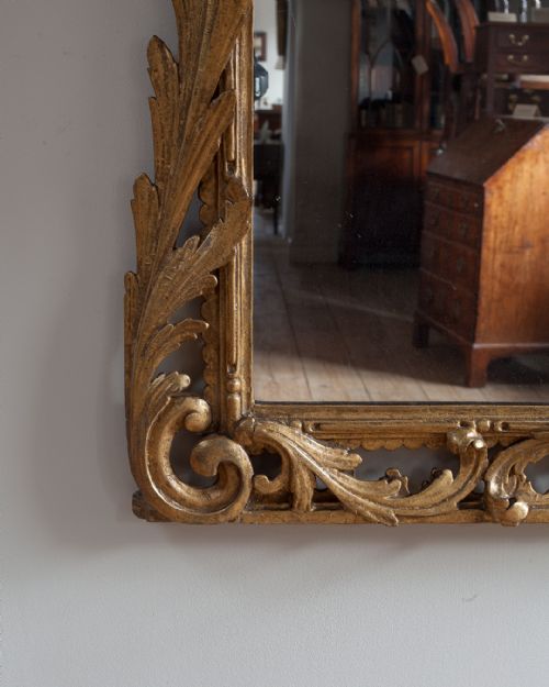 19TH CENTURY GILT OVERMANTLE MIRROR - ADDITIONAL PHOTO 3