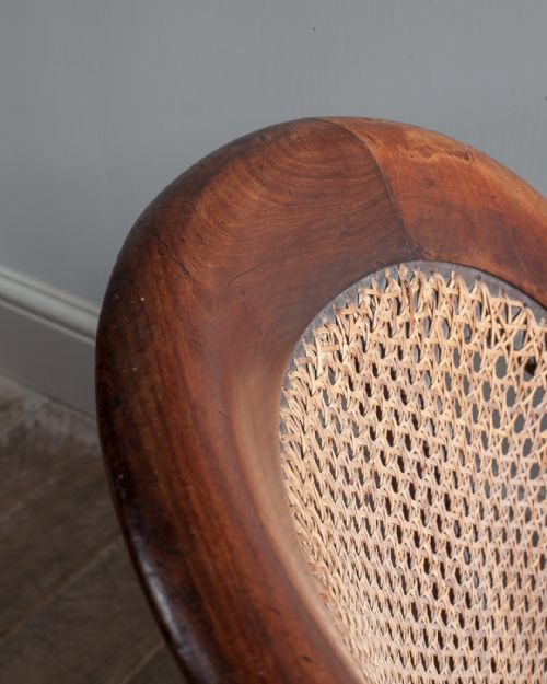 WILLIAM IV MAHOGANY CANED CURRICLE CHAIR - ADDITIONAL PHOTO 7